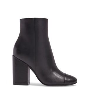 Marc Fisher LTD Prana Cap Toe Bootie 81/2 Black